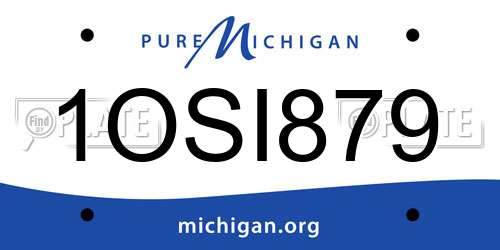 1OSI879 Michigan License Plate