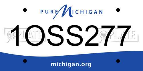 1OSS277 Michigan License Plate