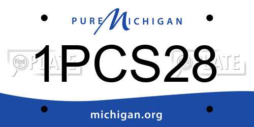 1PCS28 Michigan License Plate