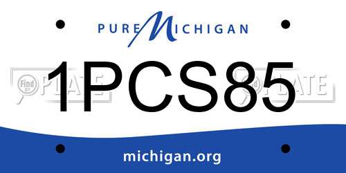 1PCS85 Michigan License Plate