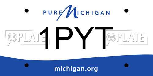 1PYT Michigan License Plate