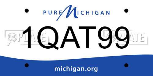 1QAT99 Michigan License Plate
