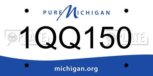 1QQ150 Michigan License Plate