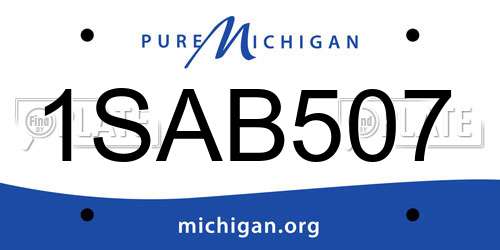 1SAB507 Michigan License Plate