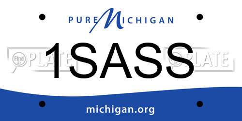 1SASS Michigan License Plate
