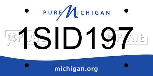 1SID197 Michigan License Plate