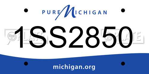 1SS2850 Michigan License Plate