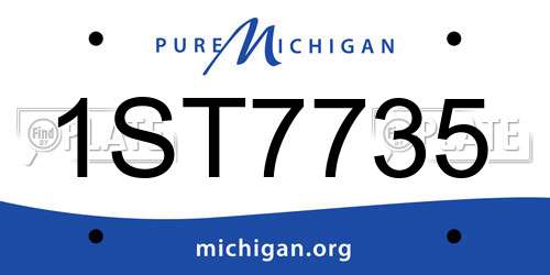 1ST7735 Michigan License Plate