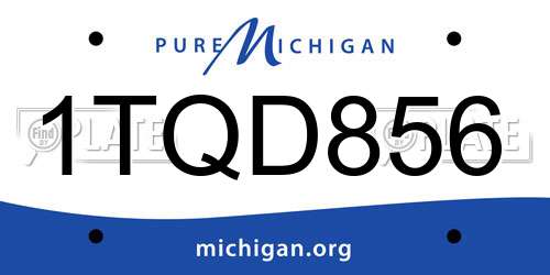 1TQD856 Michigan License Plate