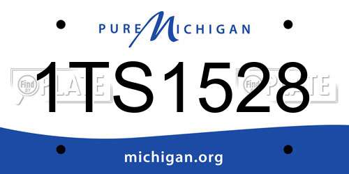 1TS1528 Michigan License Plate
