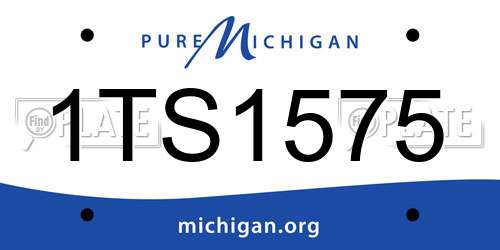 1TS1575 Michigan License Plate