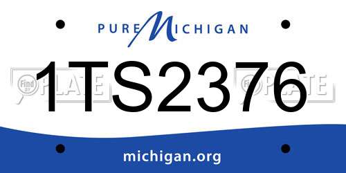 1TS2376 Michigan License Plate