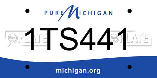 1TS441 Michigan License Plate