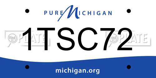 1TSC72 Michigan License Plate