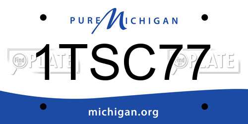 1TSC77 Michigan License Plate