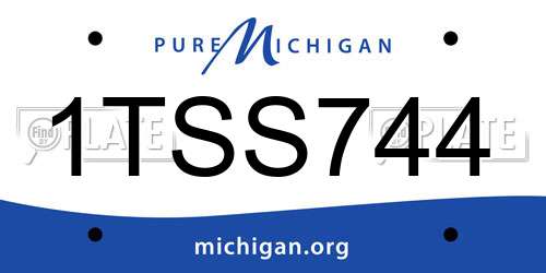 1TSS744 Michigan License Plate