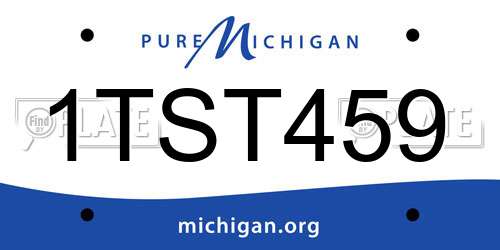 1TST459 Michigan License Plate