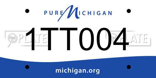 1TT004 Michigan License Plate