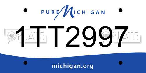 1TT2997 Michigan License Plate