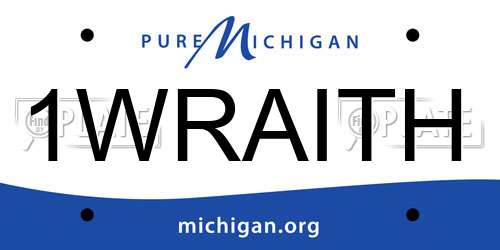 1WRAITH Michigan License Plate