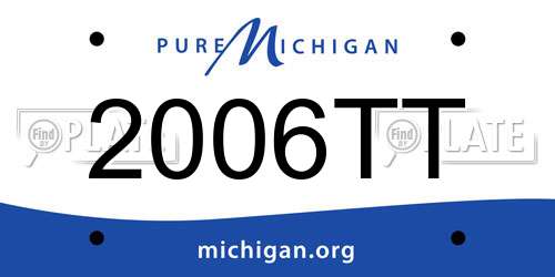 2006TT Michigan License Plate