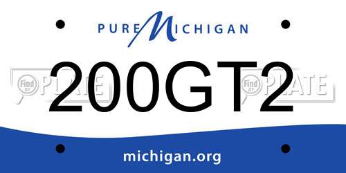 200GT2 Michigan License Plate