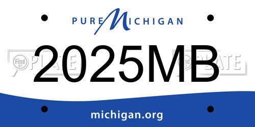 2025MB Michigan License Plate