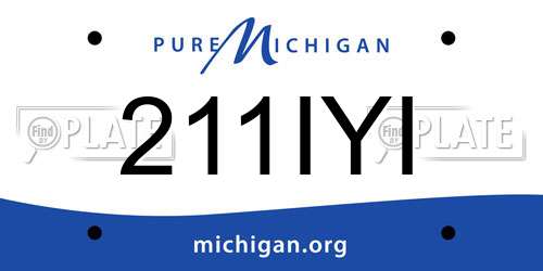 211IYI Michigan License Plate
