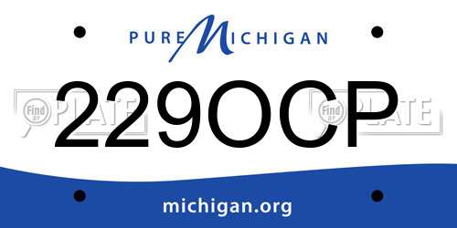229OCP Michigan License Plate