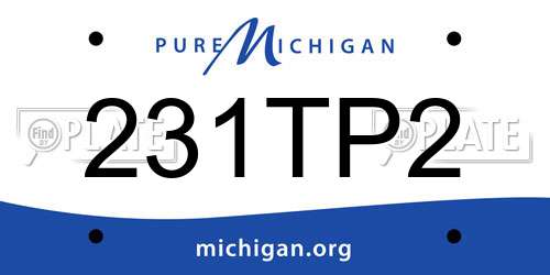 231TP2 Michigan License Plate