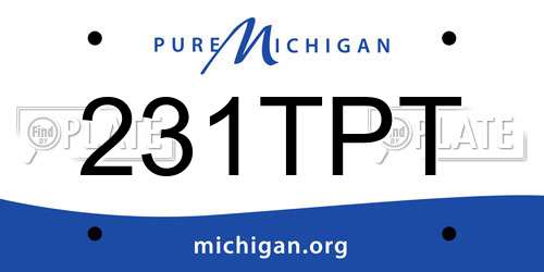 231TPT Michigan License Plate