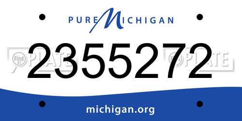 2355272 Michigan License Plate