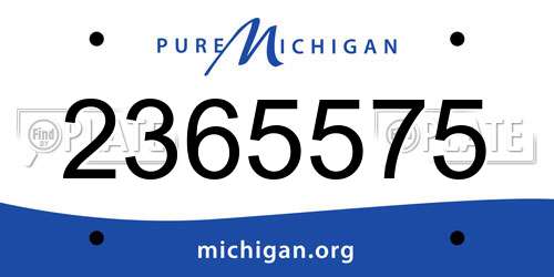 2365575 Michigan License Plate