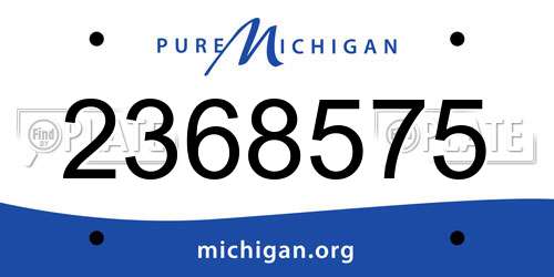2368575 Michigan License Plate