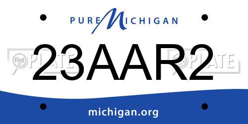 23AAR2 Michigan License Plate