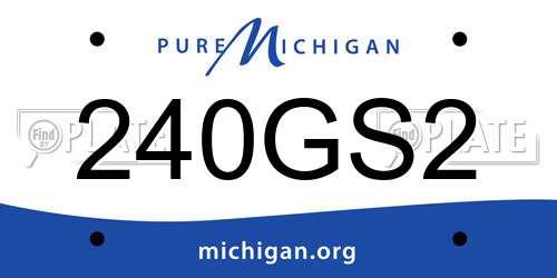 240GS2 Michigan License Plate