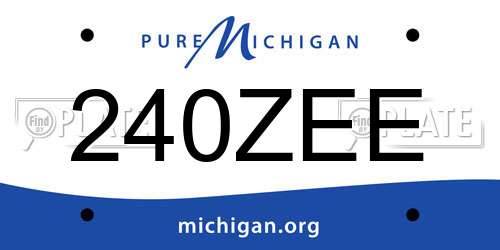 240ZEE Michigan License Plate