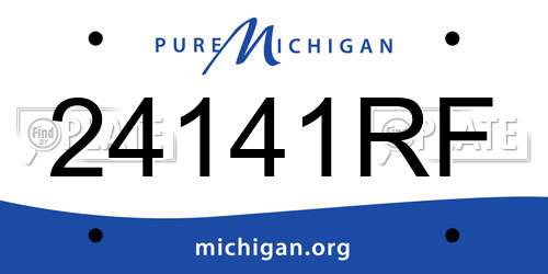 24141RF Michigan License Plate
