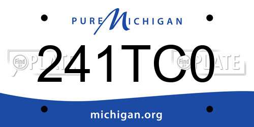 241TC0 Michigan License Plate