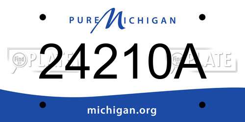 24210A Michigan License Plate