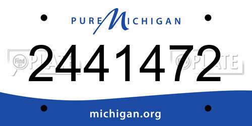 2441472 Michigan License Plate