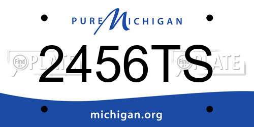2456TS Michigan License Plate