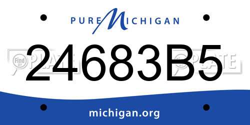 24683B5 Michigan License Plate