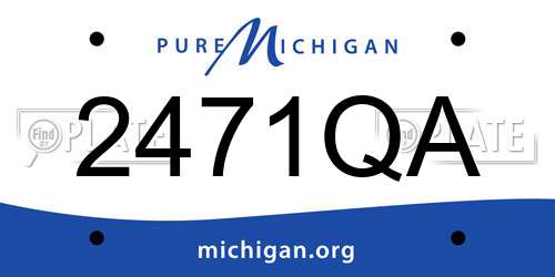 2471QA Michigan License Plate