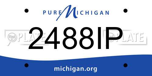 2488IP Michigan License Plate