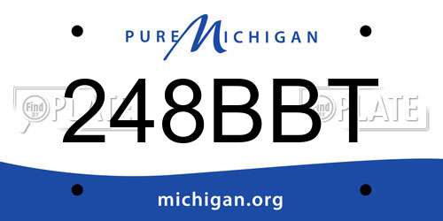 248BBT Michigan License Plate