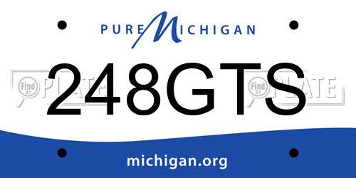 248GTS Michigan License Plate