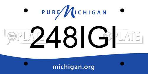 248IGI Michigan License Plate