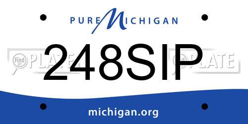 248SIP Michigan License Plate