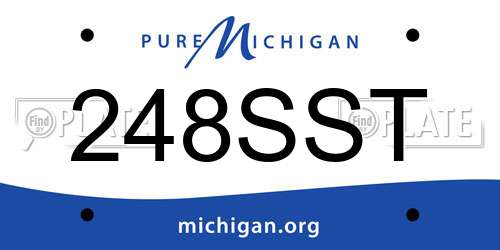 248SST Michigan License Plate